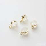 Silicone Ring with Hanging Ear Plug DIY Earring Material Accessories