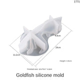 Koi Goldfish Silicone Mold for Epoxy Resin & Sugar Decorations
