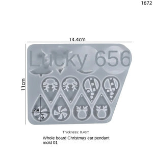 Christmas Silicone Mold for Epoxy Resin, Full Series for Accessories