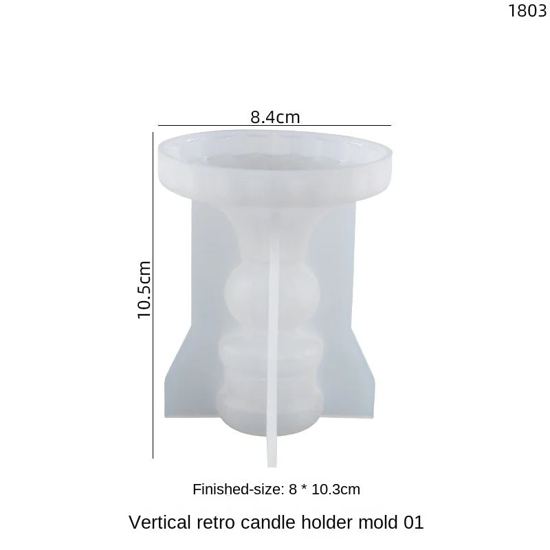 Roman Stripe Silicone Mold for Epoxy Resin Candle Table Decor