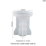 Roman Stripe Silicone Mold for Epoxy Resin Candle Table Decor