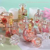 Diamond Section Silicone Mold for Epoxy Resin Perfume Bottle Storage