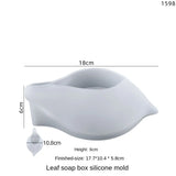 Silicone Leaf Mold for Epoxy Resin Bathroom Soap Box Ornament DIY