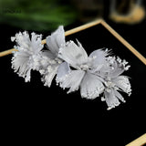 Crystal Floral Bridal Hairband Tiara Women Headband Wedding Hair Jewelry