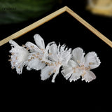 Crystal Floral Bridal Hairband Tiara Women Headband Wedding Hair Jewelry