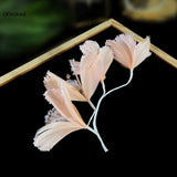 Crystal Floral Bridal Hairband Tiara Women Headband Wedding Hair Jewelry
