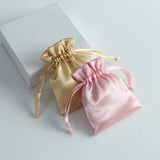 Silk Satin Drawstring Bag for Jewelry Hair Travel Watch Shoes Diamond Bead Ring