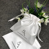 Silk Jewelry Satin Bags Logo Pouches 5PCS