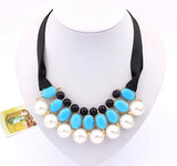 European Silk Pearl Necklace Bead Chain Jewelry