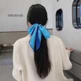 Silk Scarf Tie Belt Hair Clip Head Rope