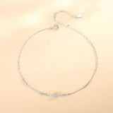 Silver 925 Women's Anklet Foot Bracelet Birthday Gift