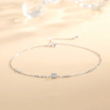 Silver 925 Women's Anklet Foot Bracelet Birthday Gift