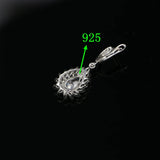 Silver 925 Bridal Earrings White CZ Wedding Accessories