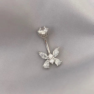 Silver 925 Butterfly Piercing Navel Belly Button Rings Body Jewelry