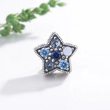 Silver 925 Charm Rabbit Dangle Stars Pav? Bead fit Pendant Charms Bracelet DIY