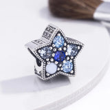 Silver 925 Charm Rabbit Dangle Stars Pav? Bead fit Pendant Charms Bracelet DIY