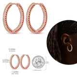 Silver 925 Hoop Earrings Moon Star Sun Pave Love Encircled Earring