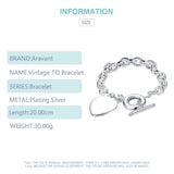 Silver 925 Heart Pendant Charm Bracelets for Women Wedding High Jewelry