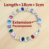 Silver 925 Bracelet with Cubic Zirconia Stones for Women