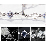Amethyst 925 Silver Bracelet for Women, Wedding Gift