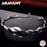Sterling Silver Twist Chain Bracelet for Women - High-Quality 925 Silver
