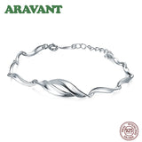 Sterling Silver Twist Chain Bracelet for Women - High-Quality 925 Silver
