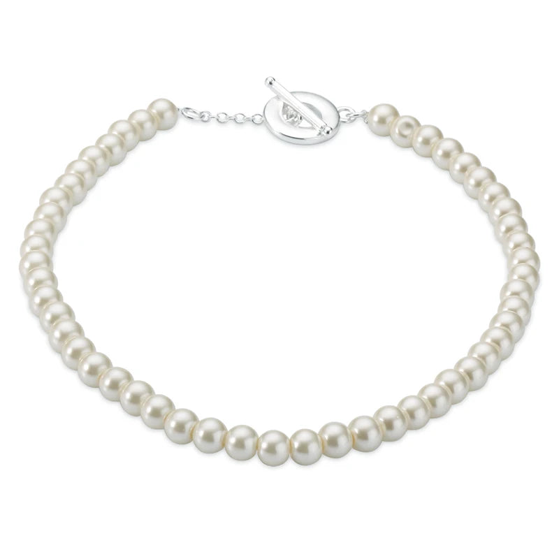 Silver 925 Jewelry Freshwater Pearl Necklaces For Women