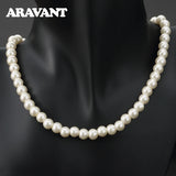 Silver 925 Jewelry Freshwater Pearl Necklaces For Women