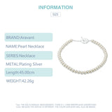 Silver 925 Jewelry Freshwater Pearl Necklaces For Women