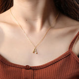 Silver 925 A Pendant Necklace Women's Exclusive Jewelry
