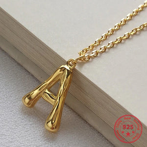 Silver 925 A Pendant Necklace Women's Exclusive Jewelry