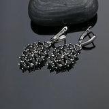 Silver 925 Jewelry Set for Women with CZ Earrings Ring Necklace Pendant