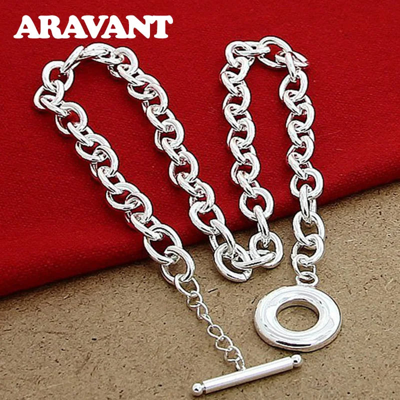 925 Silver Jewelry Chains Necklace Men Women