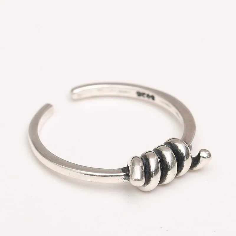 Vintage Silver 925 Toe Ring Adjustable Thai Body Jewelry