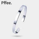 Silver 925 Jewelry Cuff Bracelet for Women Girls Charm Bracelets Christmas Gift