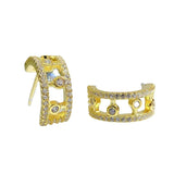 Dewdrop Earrings Silver 925 Crystals Diamond Fine Jewelry for Women Party