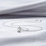 God Power Moissanite Necklace 925 Silver Female Charms Pendants