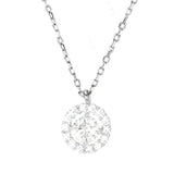 God Power Moissanite Necklace 925 Silver Female Charms Pendants