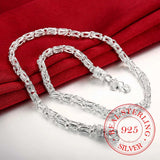 Silver 925 Necklace for Men Women Dragon Necklaces Homme Collier