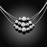 Layered Sand Bead Necklace For Women Wedding Jewelry