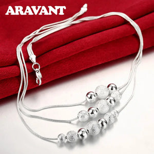 Layered Sand Bead Necklace For Women Wedding Jewelry