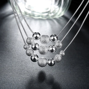 Layered Sand Bead Necklace For Women Wedding Jewelry