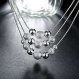 Layered Sand Bead Necklace For Women Wedding Jewelry