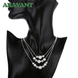 Layered Sand Bead Necklace For Women Wedding Jewelry