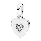 Silver 925 Necklaces Pendants Charms For Women Jewelry Flower Droplet Love Knot
