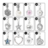 Silver 925 Necklaces Pendants Charms For Women Jewelry Flower Droplet Love Knot