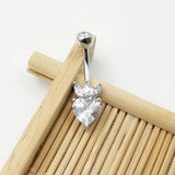 Silver 925 Heart Belly Button Navel Piercing Women Jewelry Body Decorations