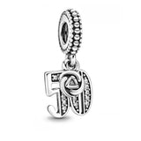 925 Silver Number Charms for Jewelry Making