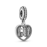 925 Silver Number Charms for Jewelry Making