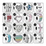 Silver 925 Clips Charms Beads For Bracelets Women DIY Jewelry Making